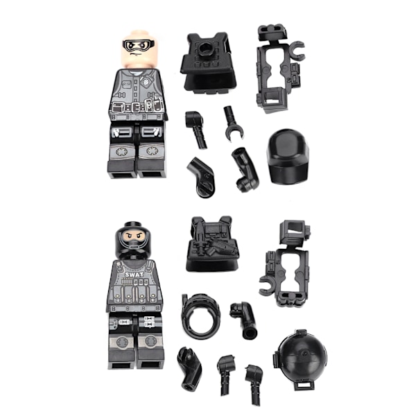 12 kpl/setti Sotilaallinen erikoisjoukkojen sotilaat Lego-hahmoja Armeijan rakennuspalikat malli