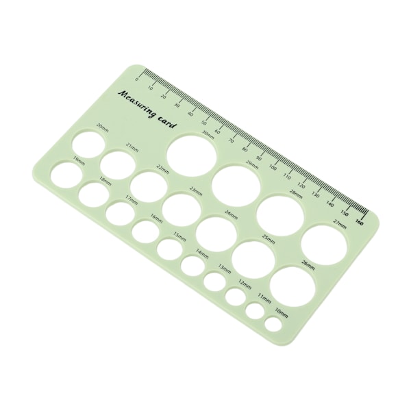 Mothers nippelmätlinjal Flexibelt bröstflänsmätverktyg i silikon med 1,5 m mjuk tejp Ljusgrön