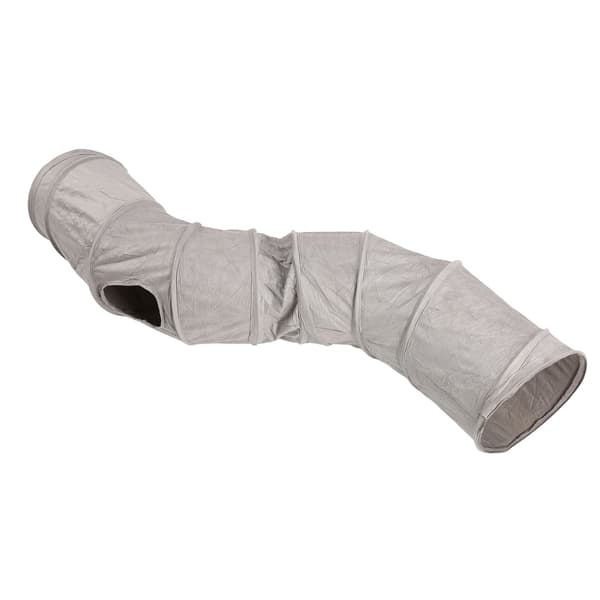 Cat Tunnel Foldable Interactive Crinkle Large Space Kitten Tunnel Toy for Cats Kittens Small Pets