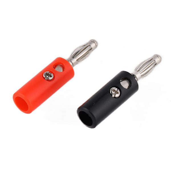 10 ST U56 4 mm banan stik DIY-kabelforbindelser Adaptere til elektrisk testning Rød Sort GulGrøn Blå