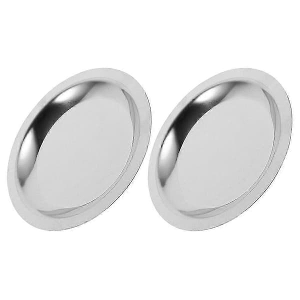 Flaskhållare i rostfritt stål, modernt bordsskydd, 2-pack Silver 11.50X11.50X1.00CM