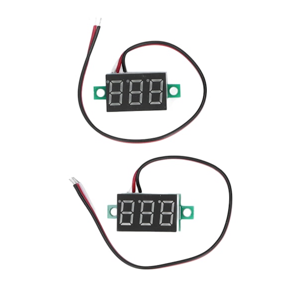 2-napainen digitaalinen volttimittari 3 johtoa 0,36 tuuman vihreä LED-näyttö DC0,00V-30,0V