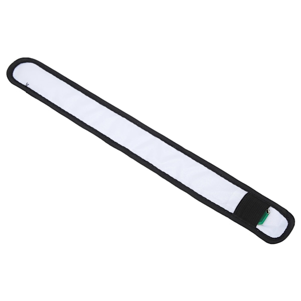 Justerbare LED Light Up Armbånd Reflekterende Lysende Armbånd for Utendørs Nattløping Hvit