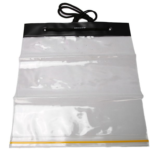 2 stk multifunksjonell vanntett konvoluttholder Transparent pennveske Oppbevaringsmappe