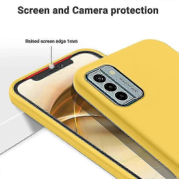 Bedst sælgende flydende silikonecover til Nokia G22_cdb1 Yellow