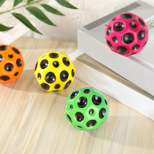 Elastisk studsande rymdboll Förälder Barn Interaktiv Hand Ögonkoordination Sportträning Studsande skumboll 66 mm magenta