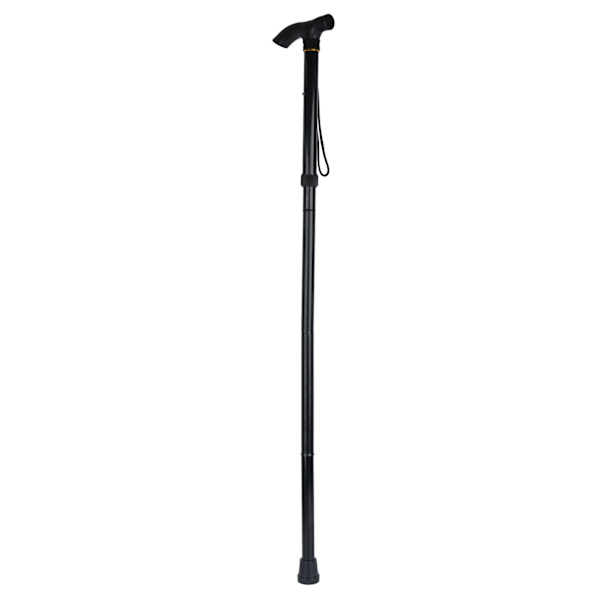 Foldbar Vandrestav Aluminiumlegering Foldbar Stok Letvægts Vandrestav Gåstok til Senior med 2 Sikkerhedsspids