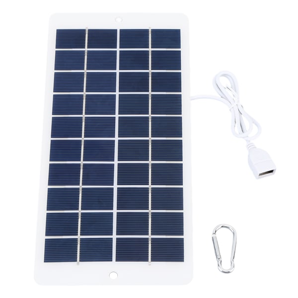 4,5W 5V USB-utgång Solar Laddningspanel Monokristallin Silicon Utomhus Solar Panel Laddare för telefon