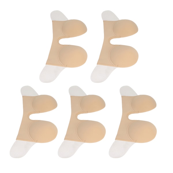5 st Sticky BH axelbandslös U Form Cup Deep Plunge Silikon Push Up självhäftande BH för kvinnor Bröllop Hudfärg D