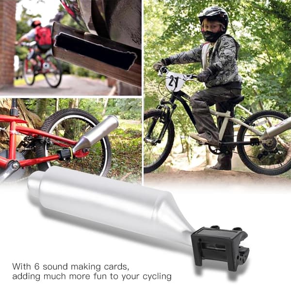 Sykkel Turbo Pipe Eksossystem Sykkel Eiker Sound Maker Motocards Kit