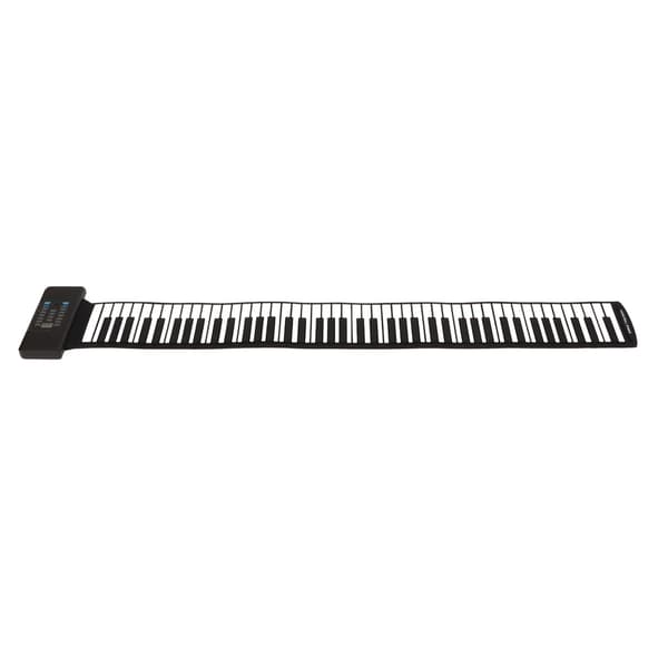 Roll Up Piano 88 Keys Bluetooth MIDI Function Touch Sensitive Portable Electric Roll Up Piano for Beginners 100-240V EU Plug