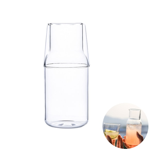 Glaskruka En kopp Set Glas kaffe Mjölkkopp Transparent enkel drickskruka