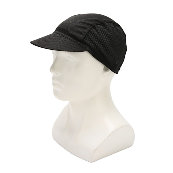Löpande Mesh-hatt Solskydd Svettabsorbering Andningsbar Portabel Mesh-hatt för utomhussport Svart