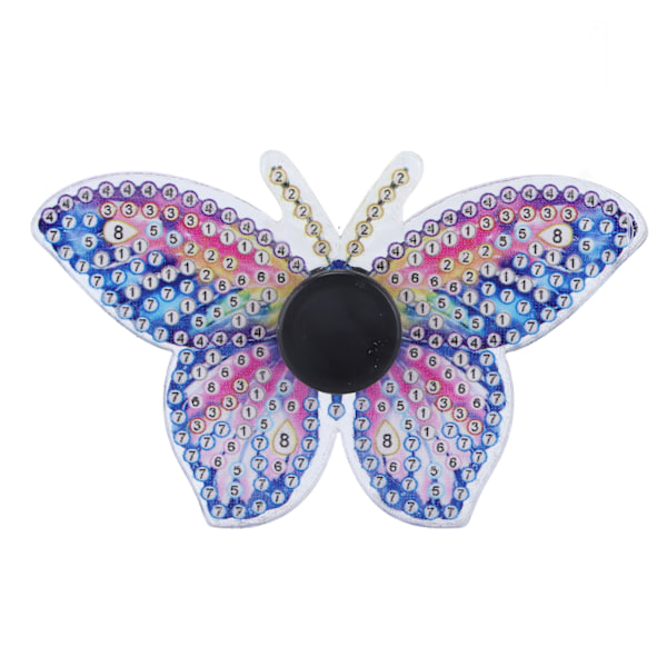 Rhinestone Målningsprydnad Färg Fjärilsform Dekoration DIY Tillbehör Konstkit