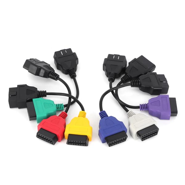 Auto OBD2 Connector Diagnostisk Adapterkabel - 6 farger, DC 12V - Passer Chrysler