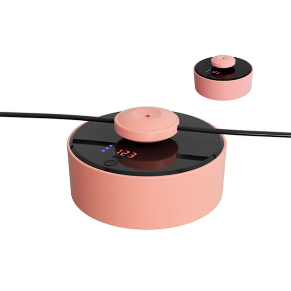 Hoppetovsmaskine Automatisk stabil batteridrevet fjernbetjening Elektrisk tovsmaskine til familie kontorer udendørs Rosa 10 niveauer med skærm