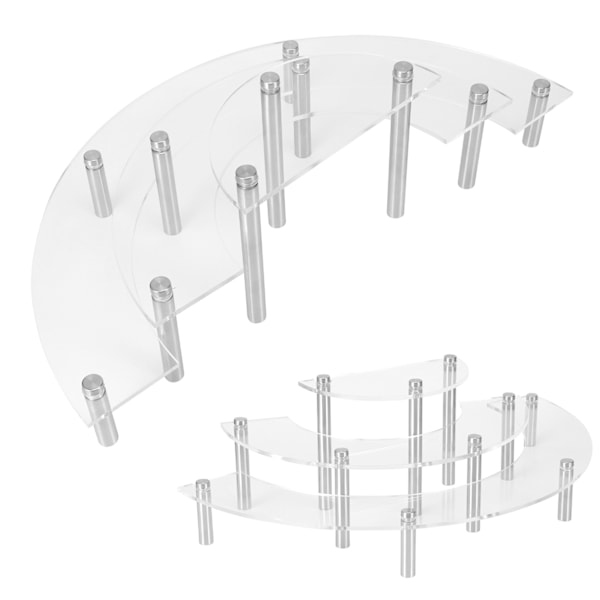 3-etagers akryl kageholder Dessert Cupcake Display Stativ Holder Bryllup julepynt