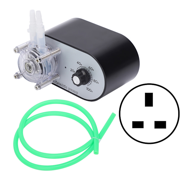 Peristaltisk pumpe enkelt hoved høj flow til eksperimenter 114-500 ml/min AC100-240VUK stik