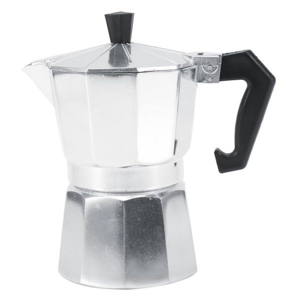 Alumiini Italiensk typ Moka Pot Espresso Kaffebryggare Spis Hemmakontor Användning Varm, Moka Pot, Espresso Kaffebryggare, 150 ML 3 koppar
