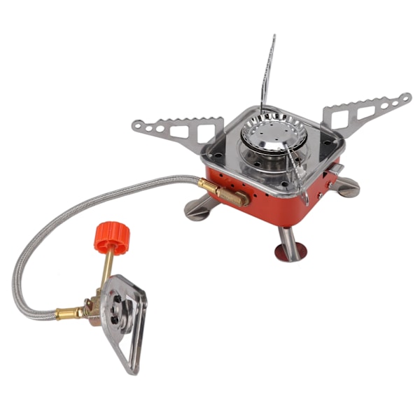 Mini Camping spis Vikbar Orange Silver Bärbar Camping spis för utomhus BBQ-fester Picknick Resande Vandring