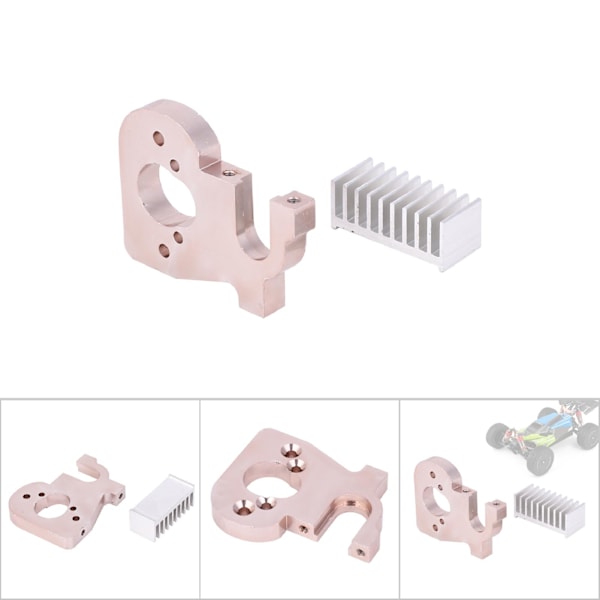 RC-auton moottorin pidike ja jäähdytyselementti, korvaavat tarvikkeet WLtoys 144001 1/14 4WD -autolle 144001-1336