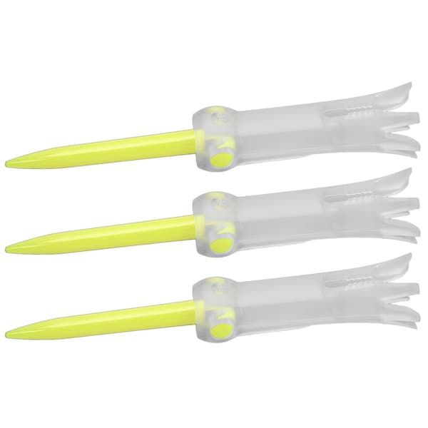 Foldable Training Golf Tee Anti-Flying Swivel Practice Accessories Ball Studs for GolfYellow