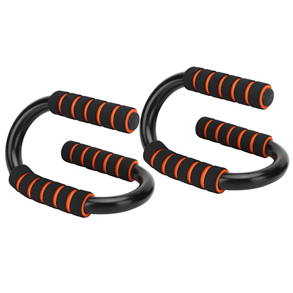1 par/sett S-type Push Up-stativ Kroppsbygging Fitness Push-up-stenger med skum polstrede grep