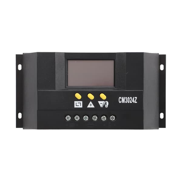 PWM Solcelleladningsregulator med LCD-display Intelligent PWM Solpanelregulator med Termisk Sensor