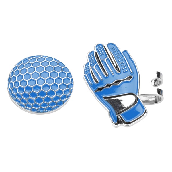 Mini golfhætte i rustfrit stål med magnetisk boldmarkør blå