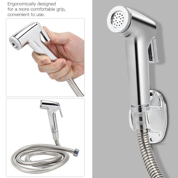 G1/2-tommers håndholdt bidet-sprutesett Bærbar dusjspray Toalett Bidet Rengjøringsspruthode