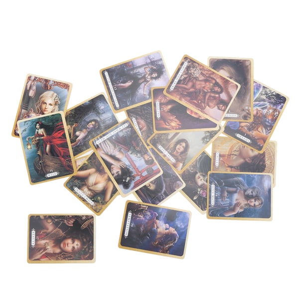 Party Tarot Card Deck Vuxen Portable Fate Divination Card Future Taling Board Game Gift