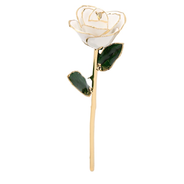 24K Guldbelagt Rose med Stand Gulddyppet Rose Blomsterdekoration til Valentinsdag og Jubilæum