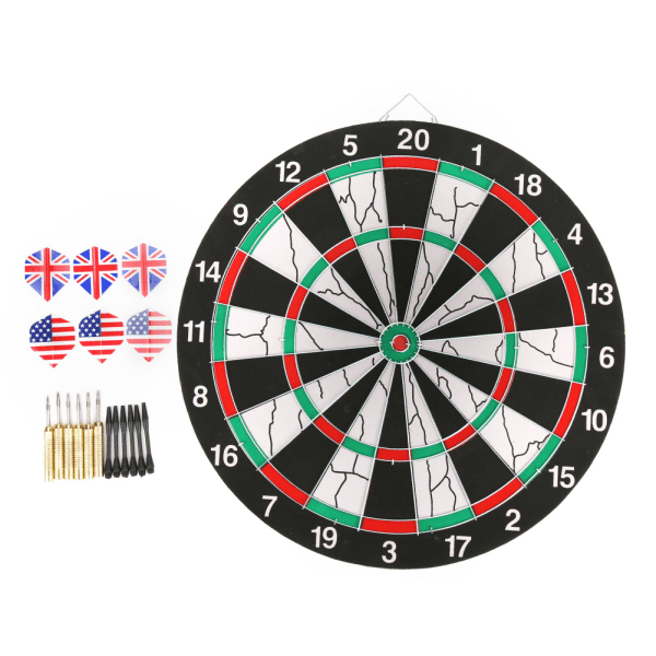 Dubbelsidig flockande darttavla Dart Set Target Game för KTV Leisure Entertainment