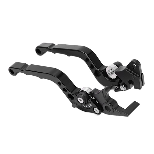 2ST Motorcykelbremse- og koblingsgreb Styrebremse Justerbar Aluminiumlegering Sort