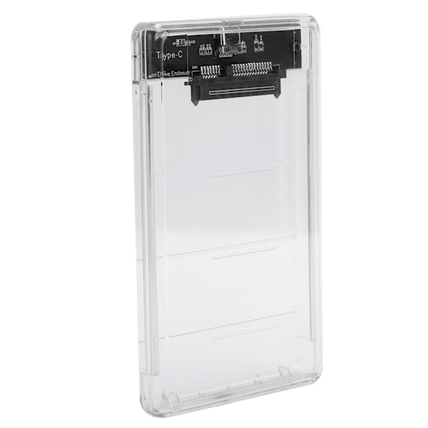 Mobil Hårddisklåda Typ-C 2,5 tum Seriell Port Transparent SSD HDD Mekanisk Kapsling