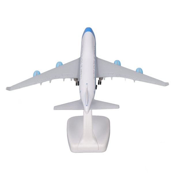 7,9 tum 747-400 plan modell med stativ Legering Flygplansmodell Realistisk utsökt plan leksak för dekoration