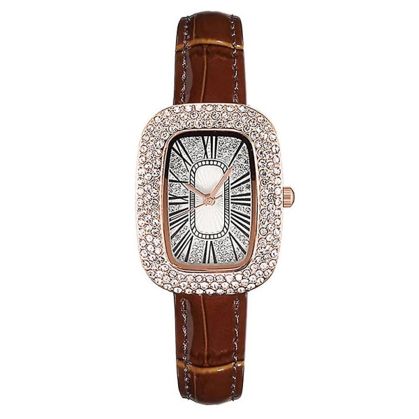 Mode Watch Rhinestone Gypsophila Quartz Watch brown