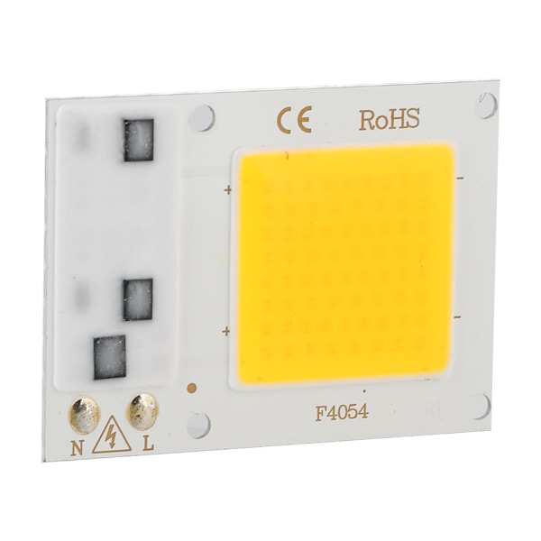 50W 220V Varmt Hvid Høj Effekt LED Chip Højspænding COB Lyskilde Lystilbehør