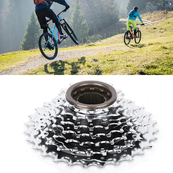 Kromattu Pyörän Vapaaratas Takana Vaihde Vaihdon Osa Mountain Bike 7-vaihteinen