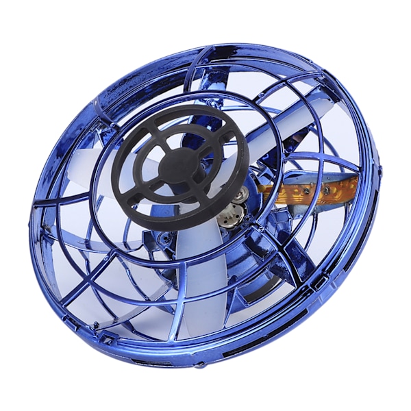 Mini Drone LED 360 grader Roterande Flygande Toy Dekompression Induktion Flying ToyBlue