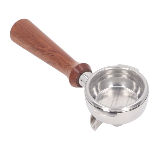 58 mm kaksinkertaiset suuttimet Portafilter Nuova kahvikoneille Ruostumattomasta teräksestä valmistettu suodatinosa Massiivinen puinen kahva F-tyyli Redwood