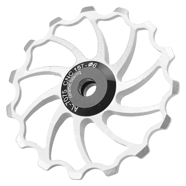 MEIJUN bakväxel styrhjul 15T keramiskt lager för hopfällbara mountainbikes Silver