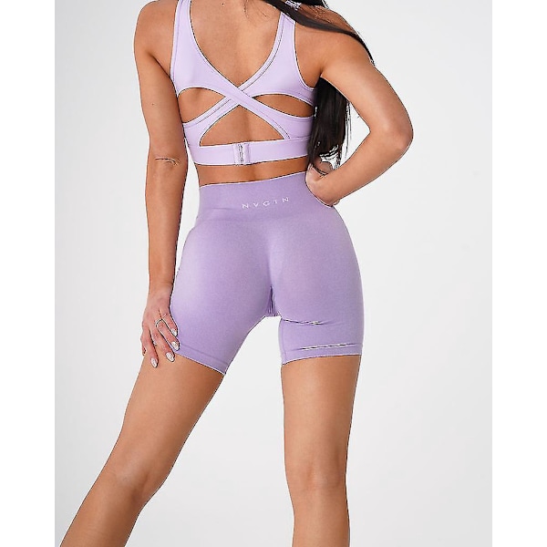 Nvgtn Seamless Pro Lilat Fitness Shorts Naiset Elastinen Hengittävä Lantio-nosto Urheilu Juoksu