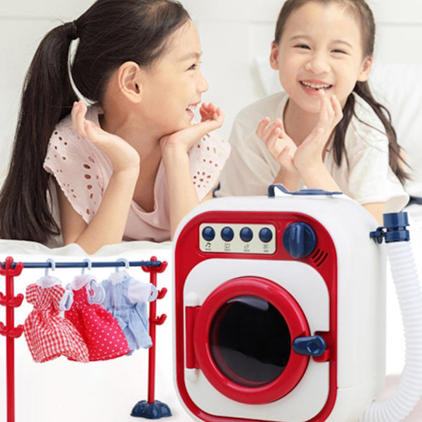 Elektrisk Mini Tvättmaskin Leksaker Barn Tvättmaskin Leksaker Vattentät Mini Drum Tvättmaskin Leksak för barn
