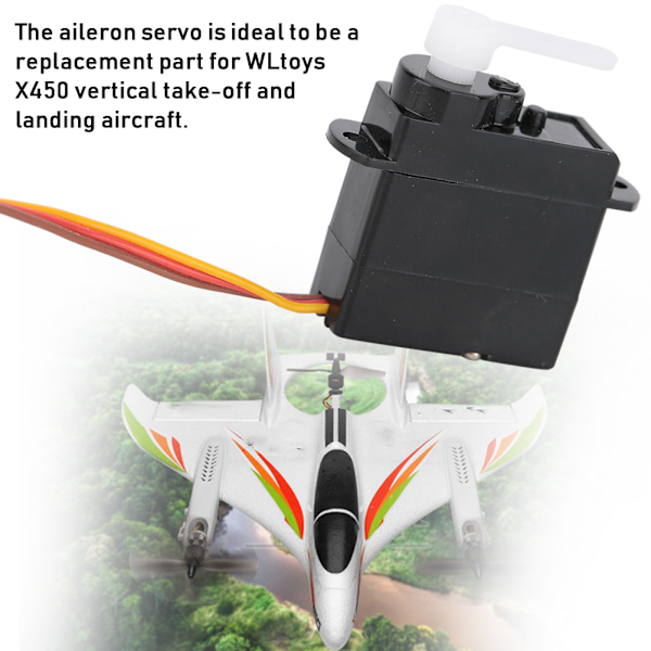 Aileron Servo Passer for WLtoys X450 Vertikal Take-Off og Landing Flytilbehør