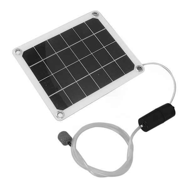 Aurinkopaneellinen Lammikon Ilmastaja Vedenkestävä 20W Meluton Aurinkoakvaarion Ilmapumppu Ilmakuplakivien kanssa Kalalammikolle