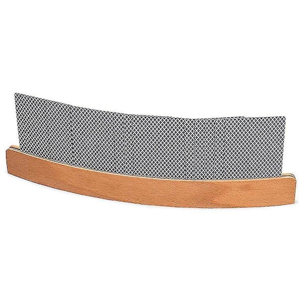 Träspelkortshållare Set - Böjd Design, 14 Tum (2-pack)