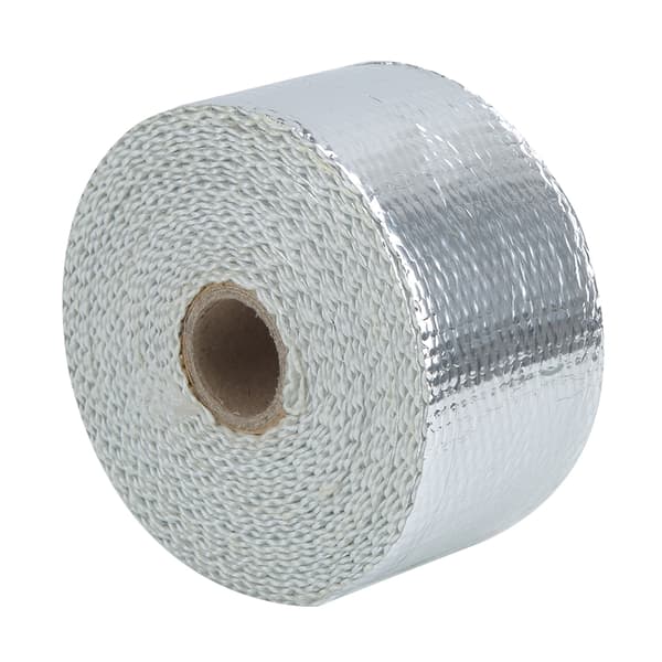 5m Silver Car Heat Insulation Exhaust Header Pipe Wrap Cloth with Strap Auto Accessories