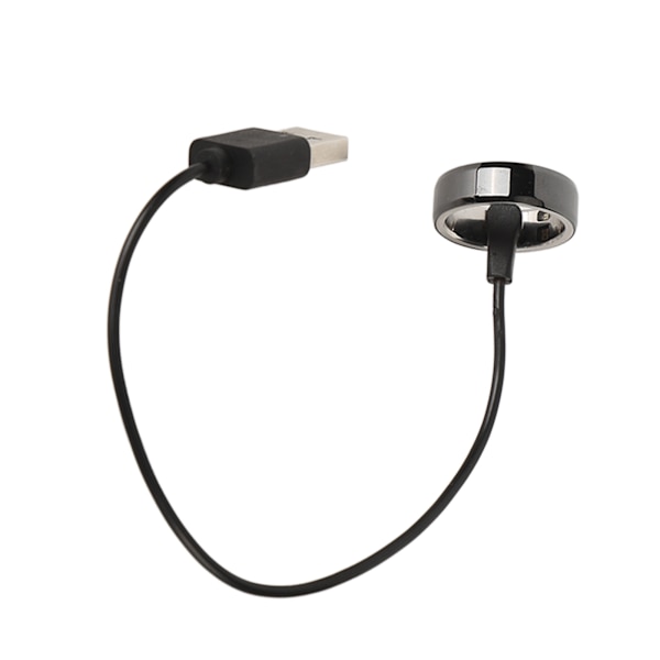 Mobiltelefon BT-forbindelse Smart Ring Health Tracker Genopladelig Vandafvisende Smart Ring til Mænd Kvinder Sort nr. 21