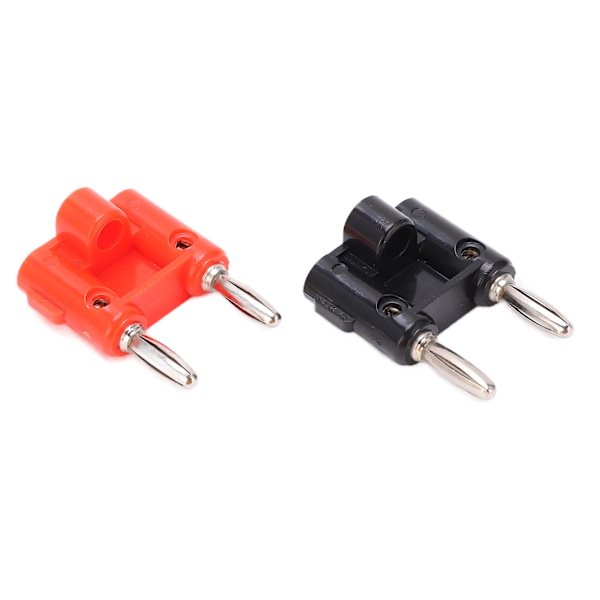 5 set 4 mm dubbel bananplugg Nickelpläterad bananpluggadapter för antenn koaxialkabel